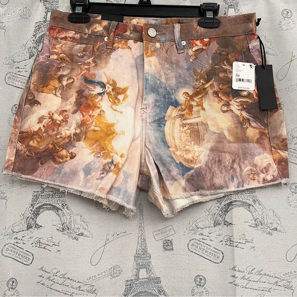Blank NYC Pants - Blank nyc portrait denim frayed vintage high rise short 30 NWT